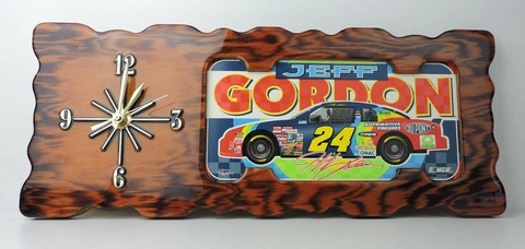 Large Jeff Gordon Wall Clock #24 21" X 9" Cover