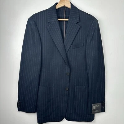 Nuevo con etiquetas Abrigo deportivo Banana Republic para hombre azul oscuro algodón sin construir Blazer 38R Foto 1 de 4