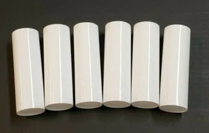 JUEGO DE 6 - 4"" CUBIERTAS DE VELAS DE PLÁSTICO BLANCO EDISON ESTÁNDAR 1 1/4"" 50260JQ - Imagen 1 de 5
