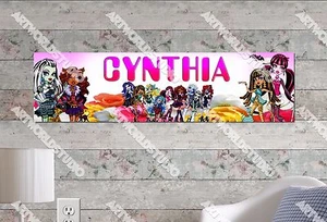 Póster personalizado/personalizado Monstruo Alto Nombre Pared Arte Decoración Banner - Imagen 1 de 1