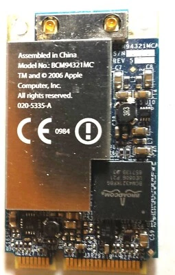 APPLE MACBOOK PRO 2006 2007 2008 A1181 A1260 TARJETA INALÁMBRICA WIFI BCM94321MC Foto 1 de 2