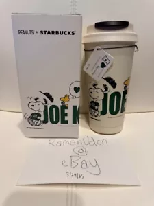 Bicchiere in acciaio inox 2025 Starbucks x Peanuts Joe Kind 16 oz Snoopy Woodstock - Foto 1 di 1