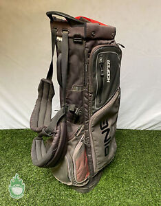 Used Ping Hoofer Golf Cart/Carry Stand Bag 5-Way Divided W/ Straps & Rainhood