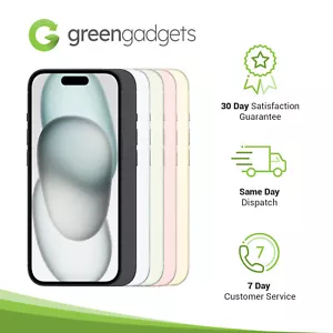 Apple iPhone 15 Plus 128GB 256GB 512GB Black Blue Green Pink Yellow - Excellent - Picture 1 of 6