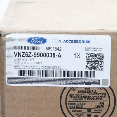 22-23 FORD Maverick Bedrug Sportliner Bed Mat W/ Tailgate Cover VNZ6Z-9900038-A - Image 1 of 4