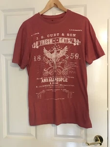 Mens T Shirt Red M - Picture 1 of 3