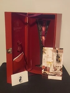 Waterford 3 French Hens 12 Days Christmas Champagne Flute NIB +Booklets - Picture 1 of 6