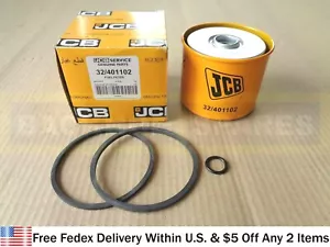 JCB PARTS - GENUINE JCB FUEL FILTER ELEMENT W. O RINGS (32/400701 32/401102) - Picture 1 of 11