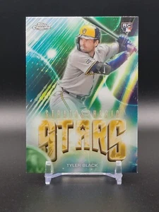 2024 Topps Chrome Update TYLER BLACK Stratospheric Stars SP Rookie RC Brewers - Bild 1 von 2