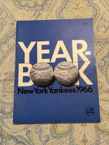 1966 New York Yankees Yearbook Mickey Mantle Roger Maris Whitey Ford Richardson - Picture 1 of 8
