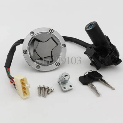 Interruptor de encendido Juego de bloqueo de tapa de gas combustible para Kawasaki Ninja 300 EX300B ABS 2013-2015 Foto 1 de 4