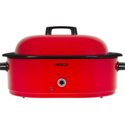 Horno tostador clásico, 18 cuartos de galón, pozo de cocina de porcelana, rojo Foto 1 de 4