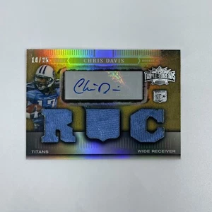 2007 Topps Football Triple Threads Rookie Autographed No.132 Chris Davis 10/25 - Picture 1 of 3