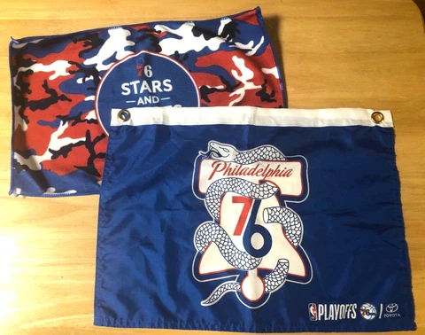 Philadelphia 76ers NBA Basketball Giveaway Mini Flag and rally Towel Cover