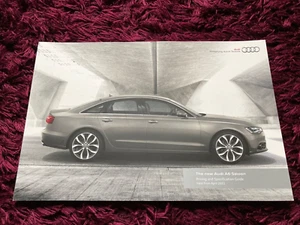 Audi A6 Saloon Brochure 2012, UK issue, dated April 2011 - Picture 1 of 2