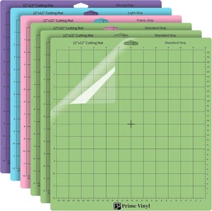 Prime Vinyl Schneidematte- 6 Stück Cricut Schneidematte Für Silhouette, Cricut E - Bild 1 von 12