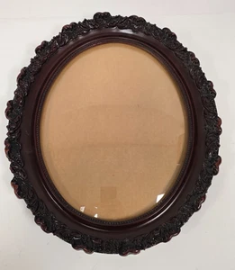 Oval Frame Convex Glass Frame 15x17 overall 10 1/2x 13 Pictures Size Free S&H - Picture 1 of 11