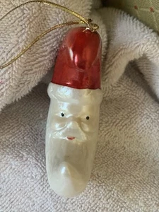 Adorno de Papá Noel media luna vintage 🎅 - Imagen 1 de 3