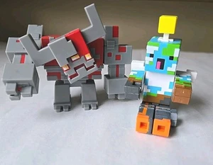 Minecraft Dungeons Redstone Monstrosity Overworld Protector 4" Action Figures C1 - Bild 1 von 16