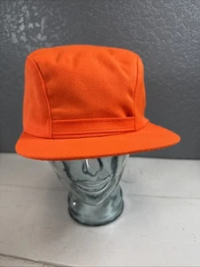 Vintage United Hatters Cap & Millinery Workers Hat Hunting Orange 7 1/2 EUC - Picture 1 of 9