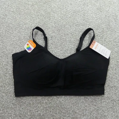 Warners Bra Womens 3XL Black Lightly Lined Wireless Easy Does It RM3911A - Image 1 of 4