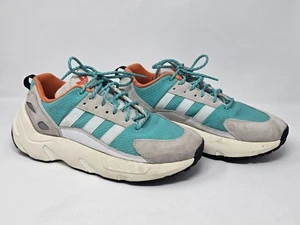 Adidas ZX 22 Boost Low Semi Mint Rush Wildleder Sportschuhe Sneaker Herren Größe 10 - Bild 1 von 22