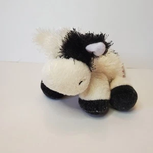 GANZ Webkinz Black And White Cow Fuzzy Stuffed Animal Plush - Picture 1 of 7