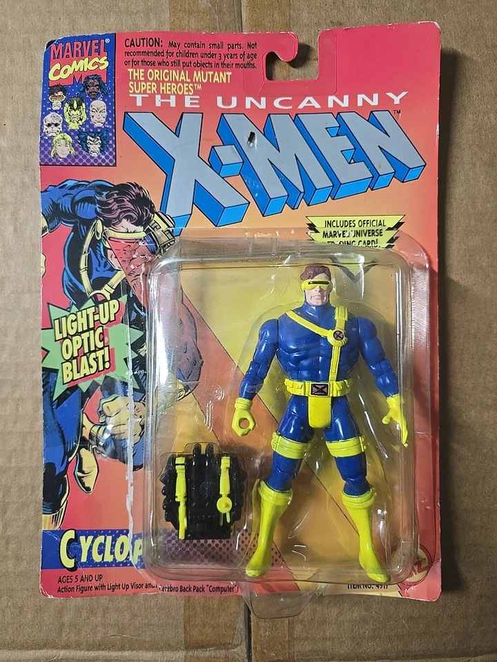 Figura de acción Toy Biz Marvel The Uncanny X-Men Cyclops 1993 (nuevo sello roto) Foto 1 de 3