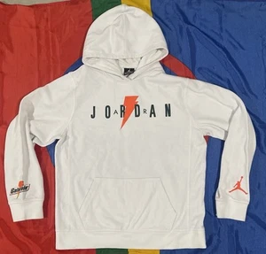 Air Jordan Gatorade White Hoodie Youth Boys XL Pullover Basketball Warm Up - Picture 1 of 8