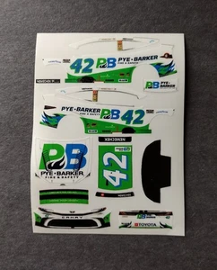 2025 Custom JH Nemechek 42 Pye Barker 1/64 Peel & Stick Decals - Bild 1 von 1
