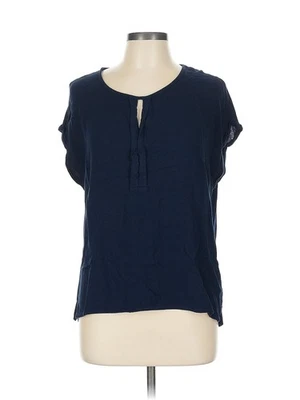 Tom Tailor Women Blue Short Sleeve Top L - Image 1 of 4