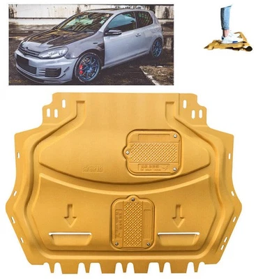 Car Gold Engine Splash Shield Mudguard Fender For VW Golf MK6 2010 2011-2013 - Image 1 of 4