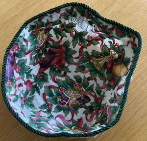 Longaberger Fodera per cesto di bacche piccole - 12 giorni di Natale Usato in ottime condizioni - Foto 1 di 4