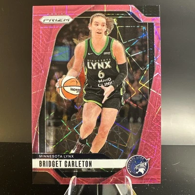 2024 Panini Prizm WNBA #138 Bridget Carleton Pink Velocity Prizms #/79 - Image 1 of 2