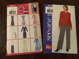 Butterick 3037 6913 ~ Shirt  Skirt Scarf Jacket Pants ~Size 20 22 24 ~ Uncut - Picture 1 of 11
