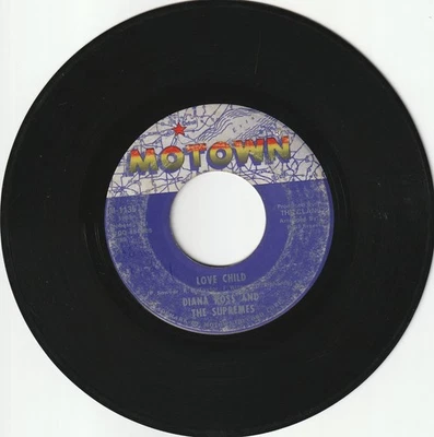 Diana Ross and The Supremes - Love Child / Will This Be The Day 7" Vinyl 45 1968 Foto 1 de 2