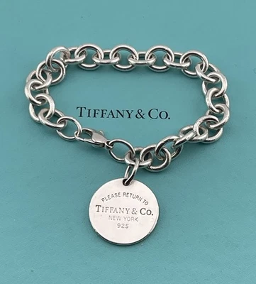 Tiffany Co.  Please Return to Tiffany Round Tag  Bracelet, Return To Tiffany - Image 1 of 4