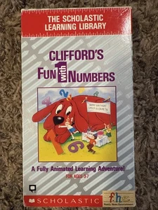 Clifford's Fun With Numbers VHS - Scholastic Learning Adventure - Picture 1 of 3