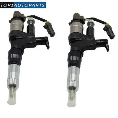 2X Diesel Fuel Injector New For Hino 268 2005-2017 Hino 338 2005 06 07-2018 7.7L Foto 1 de 4
