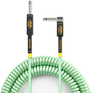 Premium Guitar Coil Cable 20 Feet, Strumento Avvolto Cavo Riccio per Chitarra Basso, - Foto 1 di 12