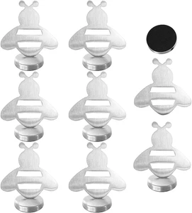 8st Tischdeckenbeschwerer Magnet Biene Edelstahl Extra Schwer Gardinen Gewichte - Bild 1 von 11