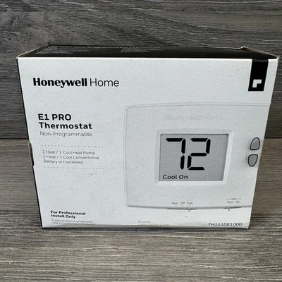 Honeywell Pro TH1110E1000 E1 Thermostat Non-Programmable - Image 1 of 4