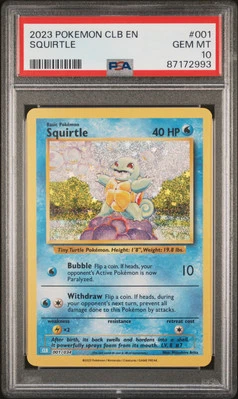 2023 #001 SQUIRTLE PSA 10 - Image 1 of 2