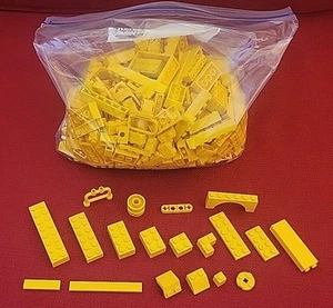 Lego Bulk Lot verschiedene gelbe Steine 1 Pfund Pfund 4 Unzen Formen & Stücke - Bild 1 von 2