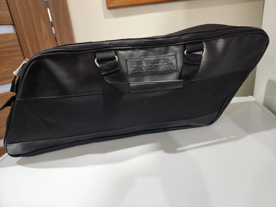 Harley Davidson Slanted Bicycle Black Saddle Liner Bag With Handles  - Image 1 of 4
