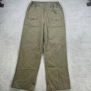 VINTAGE  Boy Scout Pants Mens 32x29 Green BSA Uniform Cargo Cotton - Picture 1 of 11