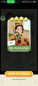 MONO GO 4 STAR STICKER WITH THE NAME OF MS. NUTCRACKER WITH🔥SUPERFAST SENDING🔥 - Picture 1 of 1
