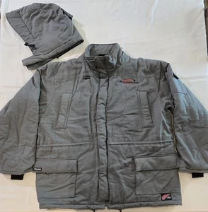 Abrigo de trabajo Redwing FR para hombre XL resistente al fuego gris capucha extraíble aislante - Imagen 1 de 24