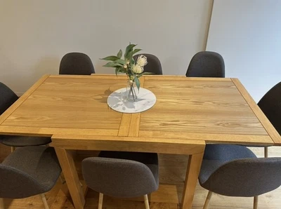 NEW Light Grey Fabric Dining Chairs - image 1 of 3