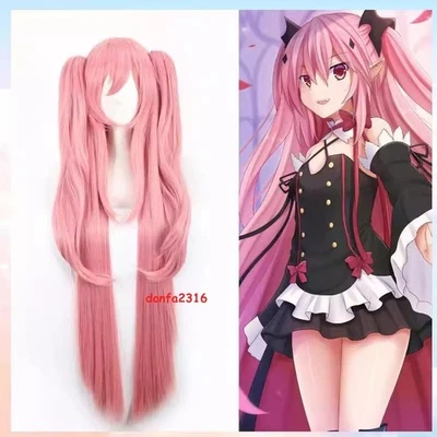 Anime Seraph Of The End Krul Tepes Cosplay Peluca Rosa Halloween Peluca Regalo Foto 1 de 4